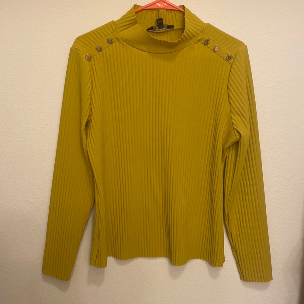 Mock neck blouse